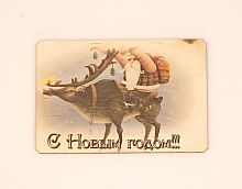 Магнит новый год "Дед мороз на олене" во Краснодаре
