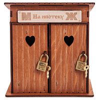 Копилка туалет 2 кабинки "На ипотеку" окрашенная во Краснодаре
